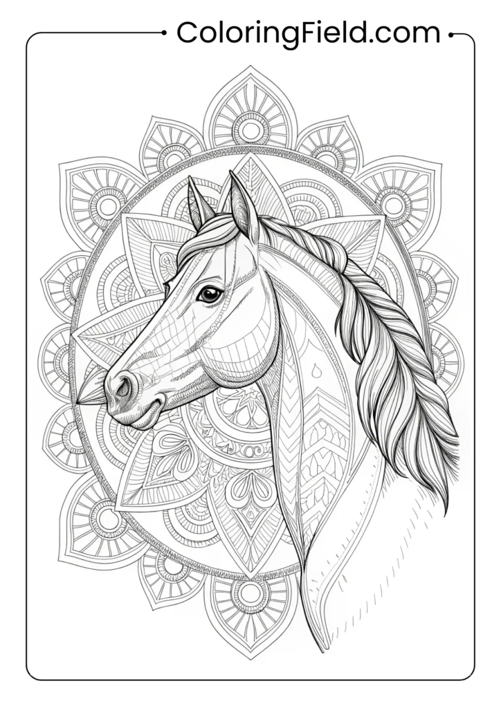 Sacred Horse Mandala