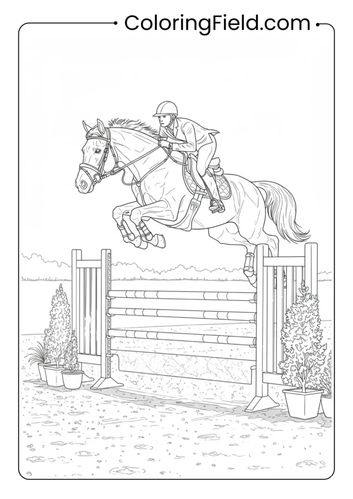 Show Jumping Horse