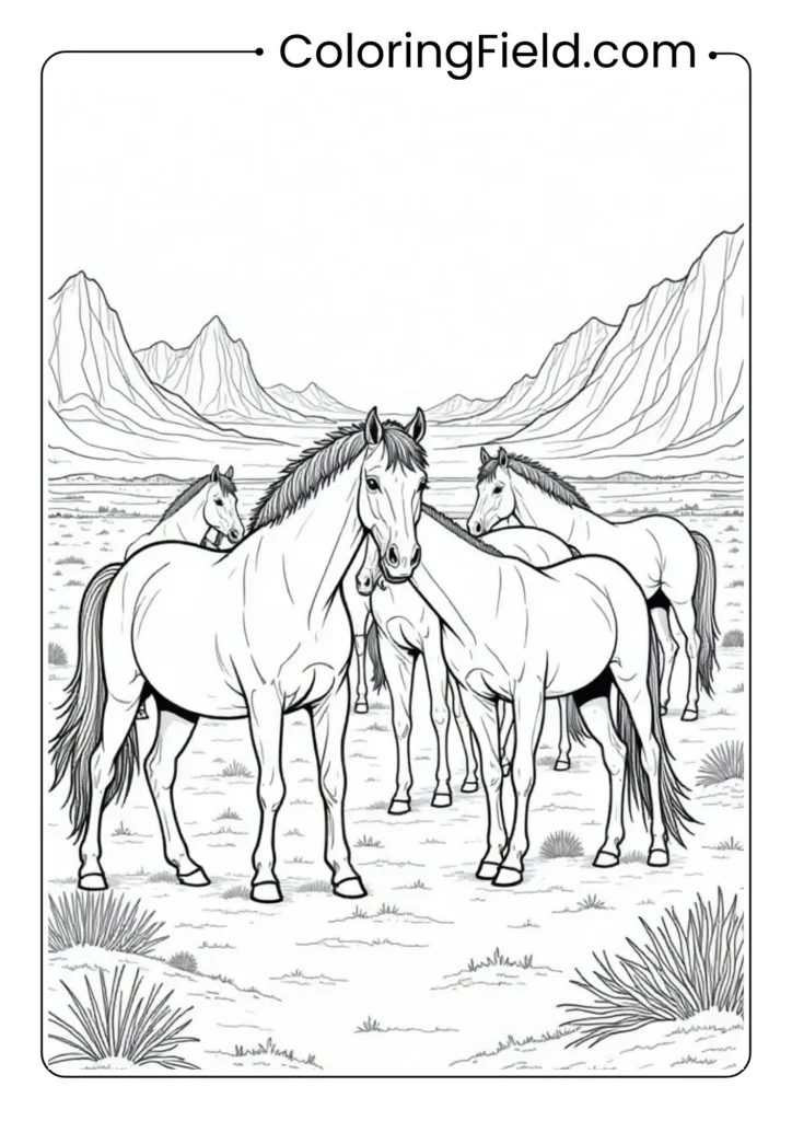 Wild Mustang Herd