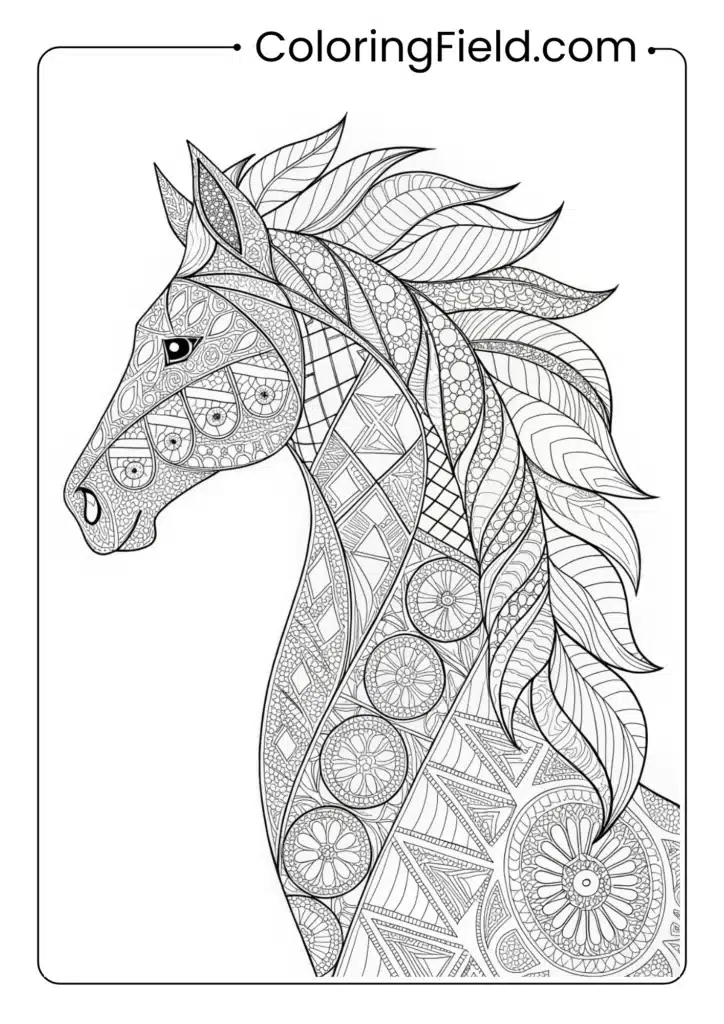 Zentangle Horse