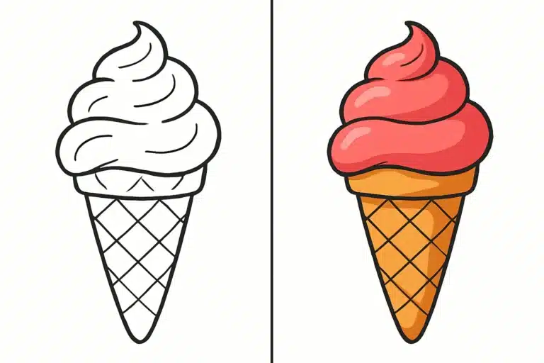 Ice Cream Coloring Pages