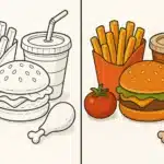 Food Coloring Pages
