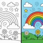 Rainbow Coloring Pages