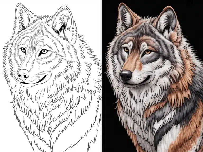 Wolf Coloring Pages