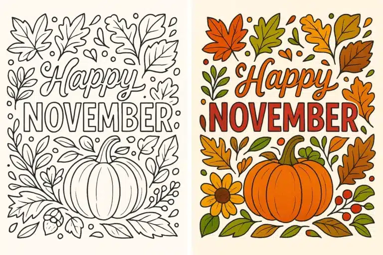 November Coloring Pages