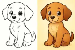 Puppy Coloring Pages