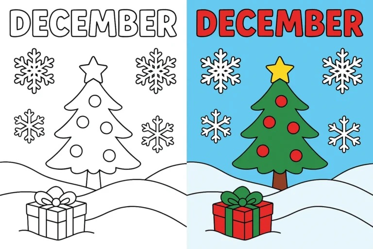 December Coloring Pages